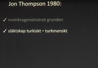 20. Tänkbart ursprung till de turkmenska göl-mönstren enligt Thompson