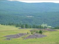 Pazyrykdalen i Altaibergen i södra Sibirien, där den hittades 1949. Storleken är 180 X 200 cm.